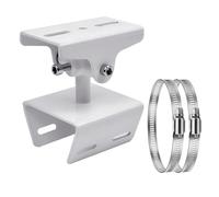 Staffa angolare per telecamera di sicurezza CCTV, in acciaio e metallo, kit di montaggio angolare per palo verticale, dotato di due passanti φ10 cm/20 cm/30 cm, staffa per fotocamera selezionata