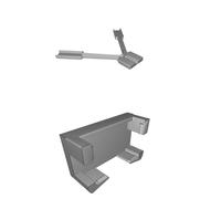 Staffa Antenna Y per Ricevitore FrSky X8R 2 Parti Supporto Stampato 3D