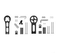 Staffa anteriore da manubrio per bicicletta per computer Garmin Edge Plus Explore GPS, supporto in alluminio per computer da bici con adattatore luce Action Cam 31,8 mm (base)