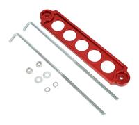 Staffa Batteria Universale per Auto Rosso 1Set con Dadi J, Guaine, 1Set
