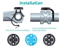 staffa bicicletta in lega di alluminio per Garmin adatta a varie marche di compu