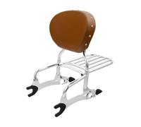 Staffa Borse Laterali Moto Per Indian Per Chieftain Per Limited Per Springfield Per Dark Horse Per Roadmaster Schienale Per Moto Sissy Bar Portapacchi(Chrome Desert Tan)