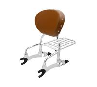 Staffa Borse Laterali Moto Per Indian Per Chieftain Per Limited Per Springfield Per Dark Horse Per Roadmaster Schienale Per Moto Sissy Bar Portapacchi(Chrome Desert Tan)