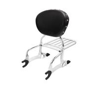 Staffa Borse Laterali Moto Per Indian Per Chieftain Per Limited Per Springfield Per Dark Horse Per Roadmaster Schienale Per Moto Sissy Bar Portapacchi(Black Chrome)