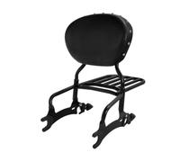 Staffa Borse Laterali Moto Per Indian Per Chieftain Per Limited Per Springfield Per Dark Horse Per Roadmaster Schienale Per Moto Sissy Bar Portapacchi(Black Black)
