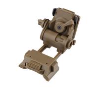 Staffa casco montaggio Rhino per dispositivi visione notturna finitura nero opac