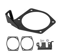 Staffa cavo dell'acceleratore in acciaio Black Premium Fit per LSX LS LS1 LS2 LS3 LS6 LS7 a 4 bulloni tramite corpi a farfalla cavo 3,6 pollici 4 pollici 2 pacchetti