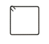 Staffa Chiusa Antisismica Armatura Ferro 45 x 45 cm Strutture Cemento 1 Pezzo