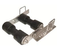 STAFFA CON DOPPIO RULLO BASCULANTE PER CARRELLO TRASPORTO BARCHE