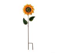 Staffa da giardino in metallo a forma di girasole progettata per una rotazione silenziosa e fluida, adatta per ambienti esterni residenziali e commerciali