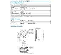 STAFFA DA MURO PER DOME DAHUA PFB204W VIDEOSORVEGLIANZA SORVEGLIANZA SICUREZZA