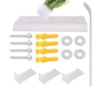 Staffa da parete in alluminio: policarbonato resistente ai raggi UV, accessorio trasparente, insonorizzazione, forma curva che riduce il rumore e l'esposizione diretta al sole | O