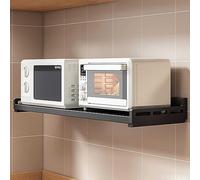 Staffa da parete per microonde, mensola salvaspazio da cucina per forni elettrici, organizer da parete resistente, accessorio da cucina ideale