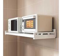 Staffa da parete per microonde, mensola salvaspazio da cucina per forni elettrici, organizer da parete resistente, accessorio da cucina ideale