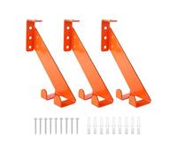 Staffa da parete per motosega con gancio per attrezzi multipli da 10 cm, per pale, rastrelli, scope, piastrelle di cemento, legno, montaggio a parete, staffa per motosega per garage