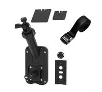 Staffa da parete per telecamera di sicurezza esterna, supporto regolabile in plastica resistente alle intemperie per una facile installazione e un angolo di visione ottimale (nero)