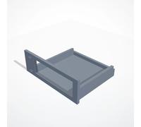 Staffa da parete stampata 3D per switch Netgear GS105E