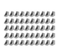 Staffa d'angolo di profilo in alluminio leggera durevole tipo L ad angolo retto Staffa a 2 fori per 2028 profili in alluminio DIY Projects Set di 50