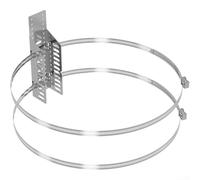 Staffa del carro armato di espansione per lo scaldabagno fissato al muro con le strisce assorbenti per minimizzare la vibrazione durante il funzionamento