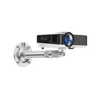 Staffa del proiettore Supporti for proiettori telescopici e regolabili in altezza for uso domestico, supporti universali con giunto sferico(Silver,M)