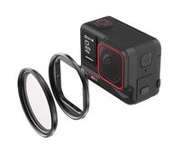 Staffa del supporto del filtro dell'obiettivo per insta360 Ace Pro Compatibile con filtri da 49 mm Lega di alluminio Telaio protettivo Supporto per filtri della fotocamera in metallo Accessori