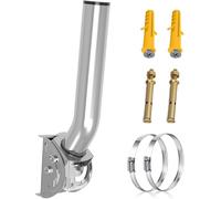 Staffa Dell'antenna,Staffa A J Con Viti A Farfalla,37 Cm Impermeabile E Resistente Al Sole,Per Antenne TV,Stazioni Meteo,Ponti Wireless (Argento)