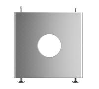 STAFFA DESKTOP HOLLOVE CHASSIS ALLUMINIO STANDIS ALLA PER LE ALLEGAMENTO PER MAC MINI M4 con Accesso Comodo PER gli Appassionati di Tecnologia (SILVER)