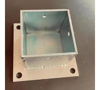 Staffa di base per palo per pergola, resistente, confezione da 10 pezzi, 8,9 x 8,9 cm, per ponti, recinzioni e padiglioni, include viti e raccordi, supporto per strutture esterne