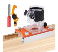 Staffa di base per router, scanalatura in legno per taglio curvo, struttura in metallo PP con set da 4 pezzi, peso compatto 560 g, strumento di localizzazione resistente, accessorio per armadio per