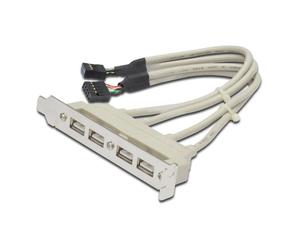 Staffa di collegamento USB (da 2x10 pin a 4xAH) alla scheda madre