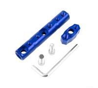 Staffa di espansione multifunzionale per manubrio moto con supporto faretto, supporto per telefono in ABS, accessorio di modifica per guida (blu)