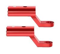 Staffa di estensione in alluminio compatibile con staffa di estensione per specchietto retrovisore per moto e scooter, compatibile con supporto per telefono riflettore di fissaggio, 1/2 pezzi (2 pezzi
