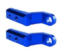 Staffa di estensione in alluminio compatibile con supporto for specchietto retrovisore for moto e scooter, compatibile con supporto for telefono con faretto di fissaggio, 1/2 pz.(2PCS-Blue)