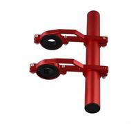 Staffa di estensione in lega di alluminio per manubri di bici da 100 mm e 200 mm, con distanziatore supporto antiscivolo per manubri di diametro 31, 8 mm e 25 4 mm (200 mm rosso)
