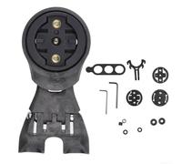 Staffa di estensione per computer da bicicletta, base adattatore per Garmin, per BRYTON, Giant, per WAHOO, lunghezza regolabile 85-110 mm, adatta per viti a stelo larghezza 23-30 mm, nero