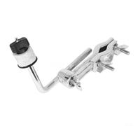 Staffa di estensione per piatti in acciaio inossidabile Supporto hardware per tamburo per Ride for splash - Kit supporto braccio braccio braccio regolabile argento 21 x 14 x 4 cm
