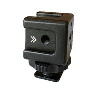Staffa di estensione professionale 3 in 1 per slitta fredda per fotocamera DSLR con punto di montaggio multiplo e adattatore per slitta in alluminio multifunzione in alluminio resistente che supporta