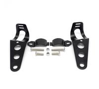 Staffa di Fari Copertura del supporto del faro per moto adatta per Yamaha R6 2000 R6 2008 R6 2007 Mt10 Yzf600r Thundercat Dragstar 400 X Max Raptor 660 Staffe Supporto Faretti(Black)