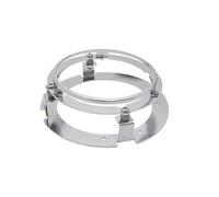 Staffa di Fari Staffa di montaggio universale per faro anteriore per moto, rotonda, da 5 3/4" (5,75 pollici), nera/argento, per montaggio motore. faro per lampadina(1PCS Silver)