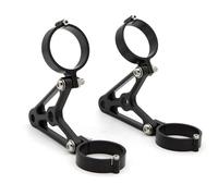 Staffa di Fari Staffe di montaggio per fari anteriori universali per moto da 40 mm, 41 mm, 48 mm, 50 mm, 51 mm, accessori per supporto forcella Staffe Supporto Faretti(40MM Black)