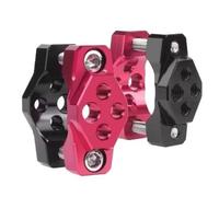 Staffa di Fari Supporto per supporto per moto da 17-54 mm, supporto multifunzione, maniglia fissa, morsetto per faro, clip per faretto ausiliario Staffe Supporto Faretti(2pcs Red 17mm-32)