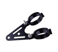 Staffa di Fari Supporto universale per faro anteriore per moto da 54 mm, kit portalampada per forcella anteriore, nero Staffe Supporto Faretti
