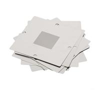Staffa di fissaggio da 90 mm con 10 stencil in spessori 0,3 mm, 0,35 mm, 0,4 mm, 0,45 mm, 0,55 mm, 0,55 mm, 0,6 mm, 0,6 mm, 0,6 mm, 0,76 mm (solo 10 stencil)