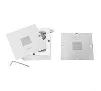 Staffa di fissaggio da 90 mm con set di 10 stencil per rilavorazione di componenti a griglia a sfera (maschera + 10 stencil)