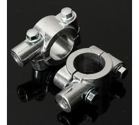 Staffa Di Fissaggio Per Specchietto Manubrio 10mm 7/8inch Cromata