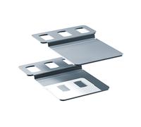STAFFA DI FISSAGGIO VERTICALE BACHMANN Supporto di montaggio verticale Profil, Profili VM, Argento, Grigio