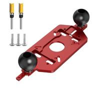 Staffa di fresatura per router 3 in 1 Elementi di fissaggio invisibili Staffa di scanalatura Fresatura per Carpenteria Strumento scanalato Router Base Inserto di foratura Lavorazione del legno Bling