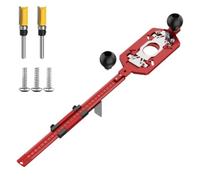 Staffa di fresatura per router 3 in 1 Elementi di fissaggio invisibili Staffa di scanalatura Fresatura Strumento di base scanalata Router per carpenteria Modello di armadio Jig Hole Base Tool
