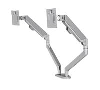 Staffa di giunzione for monitor a doppio schermo sinistra e destra, sollevamento libero da tavolo, commutazione dello schermo orizzontale e verticale, supporto rotante for pressione 'aria(Gray)