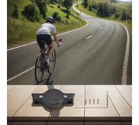 Staffa di localizzazione accessori per bici da strada e mountain bike con design anti perdita, robusto materiale PC per un'installazione sicura e sicurezza della bici su tutti i terreni (tipo a vite)